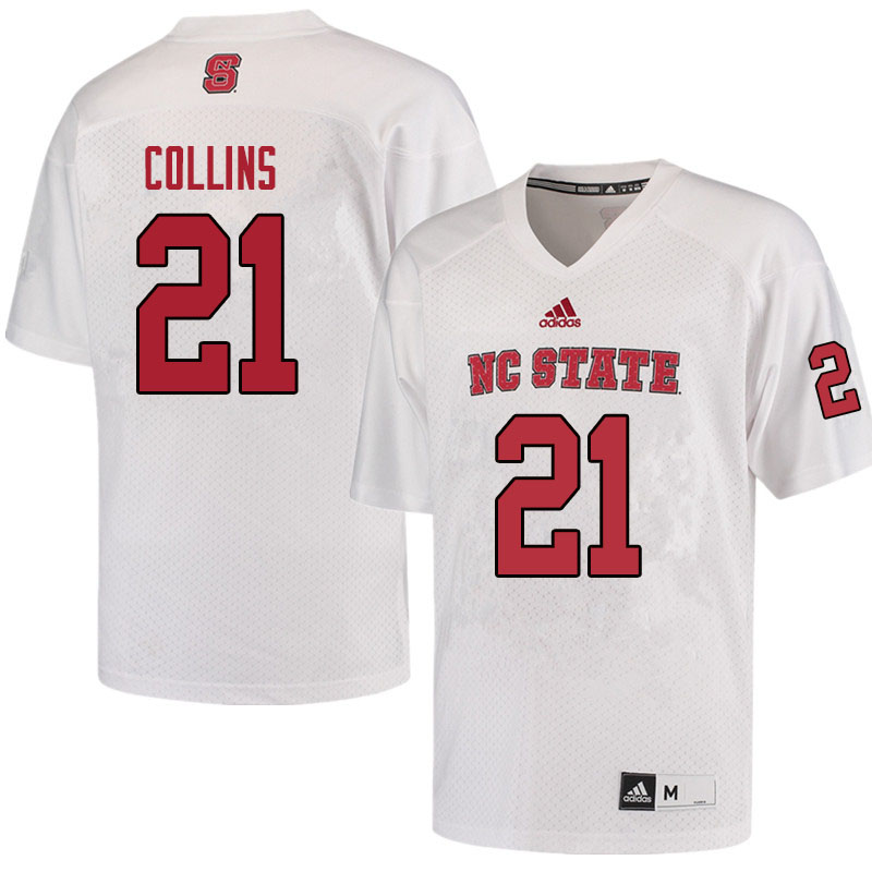 Men #21 Erin Collins NC State Wolfpack College Football Jerseys Sale-Red - Click Image to Close